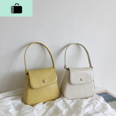 2020夏季新上复古小众vintage手提包 时尚百搭单肩斜挎气质包包女NEW LAKE女斜挎包