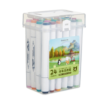 齐心 ZYMK09-24 双头马克笔 1.0-6.0mm 配 24色/桶