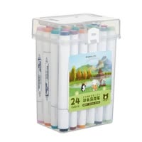 齐心 ZYMK09-24 双头马克笔 1.0-6.0mm 配 24色/桶