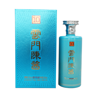 云门陈酱•10陈53度酱香型白酒500ML单瓶装宴请送礼收藏摆柜