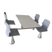 鑫睿辉 4人连体餐桌椅 1900*1300*750mm 套