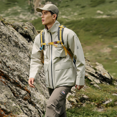 361°冲锋衣男新款男士防水立领硬壳冲锋衣户外运动登山服