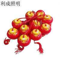 利成照明 小红灯笼串灯 12公分10连串