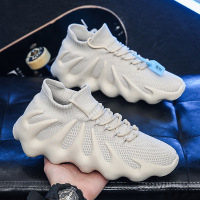 20265新款飞织八爪鱼休闲运动鞋韩版潮流情侣鞋透气火山袜子男鞋