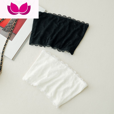 七斓女士打底弹性抹胸无带蕾丝个生短款花边胸衣上衣内衬无痕