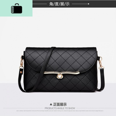 挎包女单肩包女士百搭韩版时尚斜挎包女包潮小包潮NEW LAKE 黑桃心锁女斜挎包