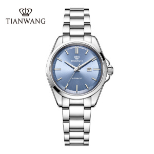 天王好彩机械女表轻奢大表盘钢带女士手表时尚新款正品腕表51586