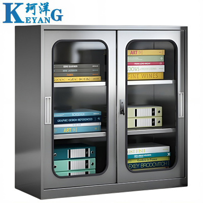 珂洋 不锈钢矮柜 玻璃移门 台