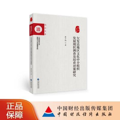 正版新书]欠发达地区文化中介组织发展现状调查及培育对策研究廖