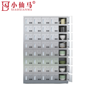 小仙马 304不锈钢食堂碗柜餐具柜 30门、40门 个