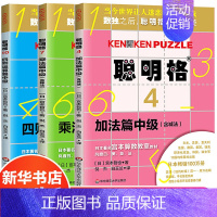 [正版]聪明格中级篇 全套3册 加法乘法四则运算益智游戏肯肯数独 6-10岁儿童思维训练工具书 小学数学速算趣味练习