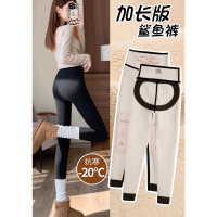 加绒打底裤冬外穿新款保暖棉裤加厚绒裤高腰收腹提臀鲨鱼裤子
