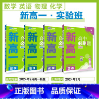 数理化+英语[4本套] 高一上 [正版]理想树2024新版高中新高一实验班必修课初升高衔接数学物理化学英语九年级初高一暑