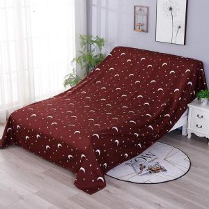 家具防尘布罩遮盖防灰尘沙发遮灰布床遮尘布大盖布挡灰布家用 星月咖色 3.5*2.4米(适用餐桌连餐椅)