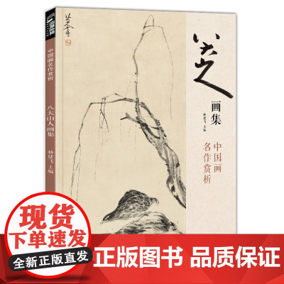 八大山人画集 8开中国画临摹画册书籍写意水墨国画山水花鸟鱼虫技法教材高清册页 朱耷花卉禽鸟名作赏析鉴赏 杨建飞主编