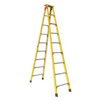 盛步达玻璃钢人字梯子4米s-7d个