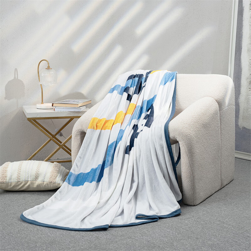 水星家纺 DH若欧法兰绒毯150cm×200cm/条