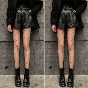 丝袜女黑丝薄款春夏肉色网红性感黑色字母袜