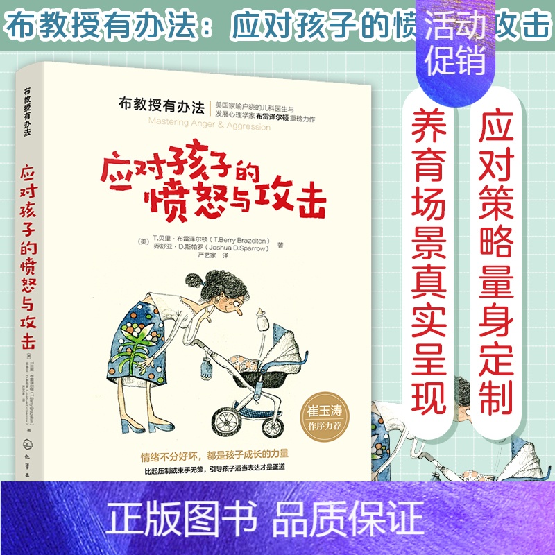 [正版]应对孩子的愤怒与攻击 布教授有办法 引导孩子适当表达情绪0-6岁儿童家庭教育管理书籍 如何处理孩子打人踢人骂人行