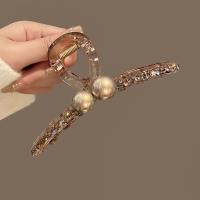 简约气质发夹女后脑勺鲨鱼夹2024新款大号夹子头饰发抓高级感抓夹送女朋友老婆情人节七夕生日礼物