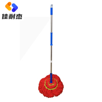 佳耐杰 自拧水拖把免手洗旋转拖布 红色/把