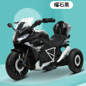 奇客电动车309儿童电动摩托车可坐人电瓶童车双电双驱越野车