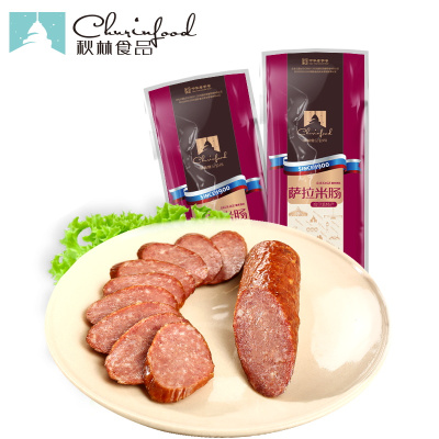 伊雅 秋林食品公司萨拉米肠 原味肠220g*2袋(袋装风味肠)