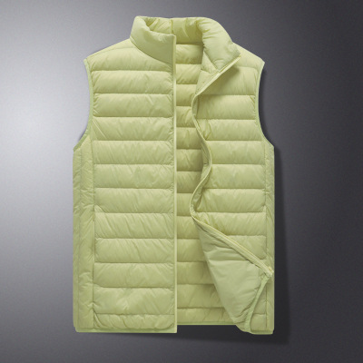 男装秋冬季新款轻薄马甲男立领修身时尚羽绒服背心潮坎肩马夹外套