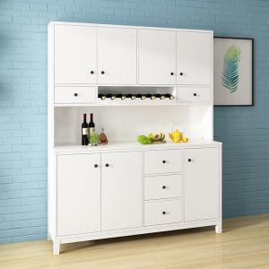 现代简约餐边柜北欧酒柜厨房碗柜餐厅收纳白色大容量多功能茶水柜