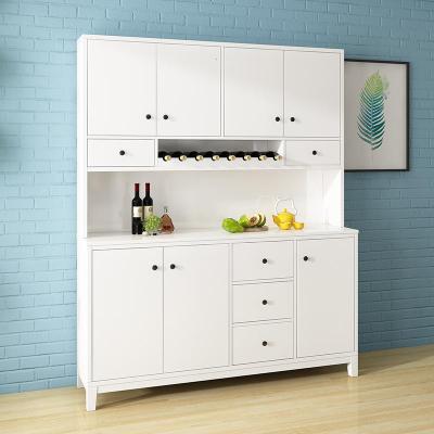 现代简约餐边柜北欧酒柜厨房碗柜餐厅收纳白色大容量多功能茶水柜