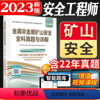 [正版]金属非金属矿山安全全科真题与详解:2023版中级注册安全工程师辅导用书内含公共科目和金属冶炼科目近4年真题