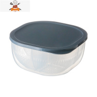 敬平分格葱花保鲜盒专用葱姜蒜蔬菜冰箱收纳盒厨房整理盒大号塑料密封