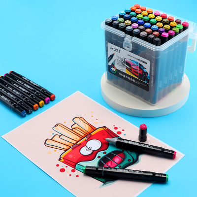 宝克(baoke)mp2931#48色双头美术马克笔 48支/套