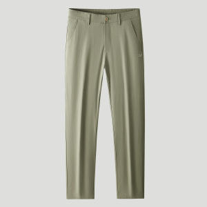 鳄鱼恤CROCODILE 男士秋冬商务休闲裤简约棉麻透气百搭通勤长裤