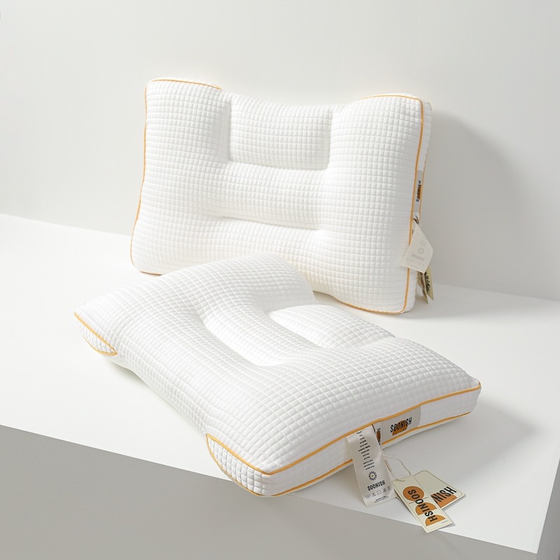 高档五星酒店大豆枕头枕芯护颈椎不塌陷不变形家用单人纯棉枕