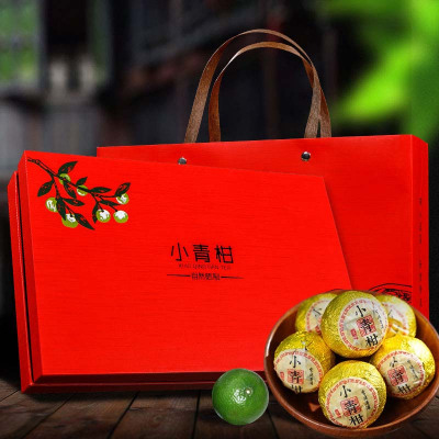 痴福 生晒新会小青柑普洱茶宫廷陈皮黑茶云南熟茶叶柑橘桔普茶礼盒装