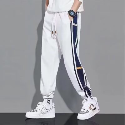 百搭休闲裤男宽松直筒休闲裤2026潮男束脚裤子百搭