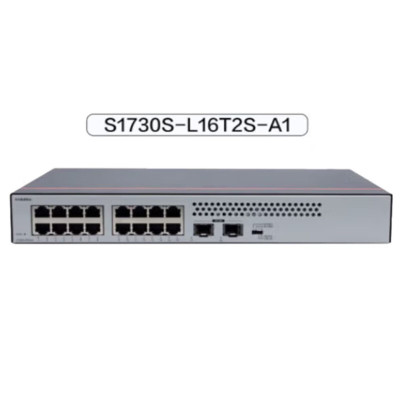 华为数通智选16口 千兆交换机S1730S-L16T2S-A1 16口千兆电+2上行光口企业级网线分线器办公集线器.