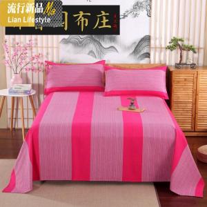 特制正宗手工窄幅拼接棉老粗布床单加厚加密棉布麻布单件三件套 三维工匠