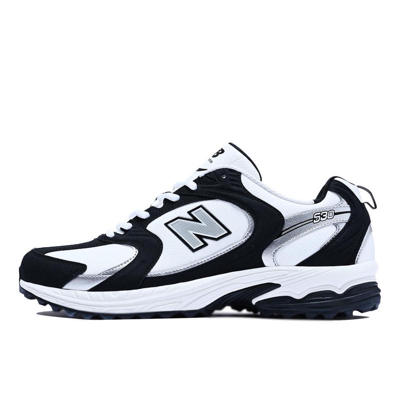 新百伦(New Balance)女款跑步鞋白色黑色拼接轻便缓震透气运动鞋