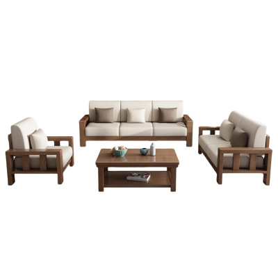 悦兴诚会议沙发组合(1+2+3+茶几)张