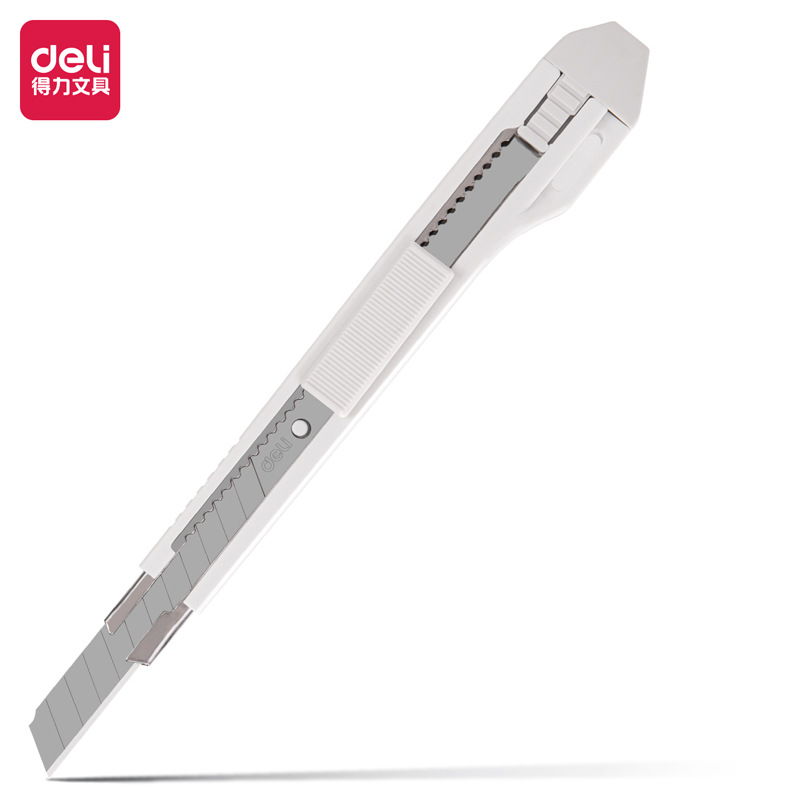得力小号带金属护套办公美工刀/裁纸刀 2031