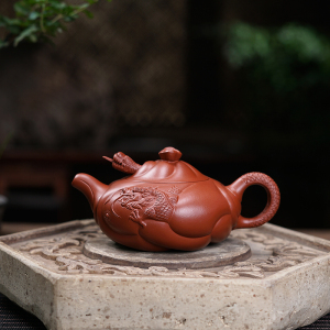 MULTIPOTENT宜兴紫砂壶大红袍茶壶鱼化龙美术师陈浩金奖作品260ml伴手礼盒