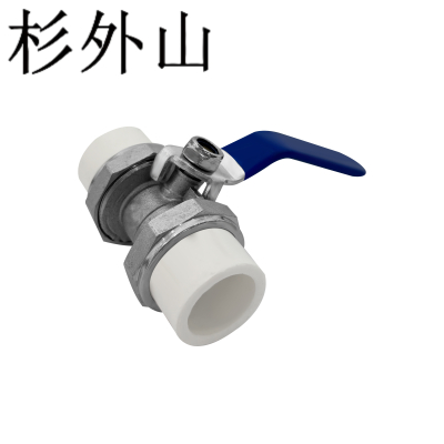 杉外山 全铜PPR双活接热熔管铜球阀门 个