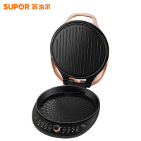 苏泊尔(SUPOR)电饼档1700W大功率0氟钛瓷烤盘双面加热蒸汽煎烤烙饼锅三明治机早餐机煎烤机烤肉JJ30RQ801
