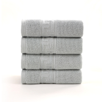 鲸轩 M807 34*74cm 100g 水木年华新疆长绒棉毛巾 (计价单立:条)灰色