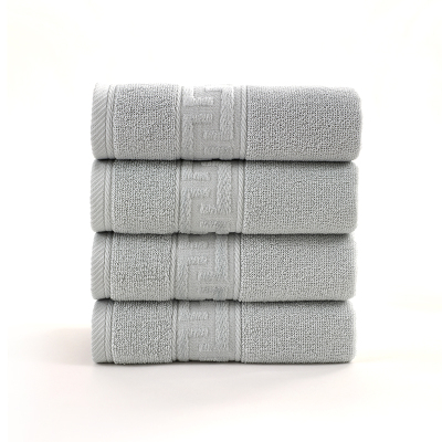 鲸轩 M807 34*74cm 100g 水木年华新疆长绒棉毛巾 (计价单立:条)灰色