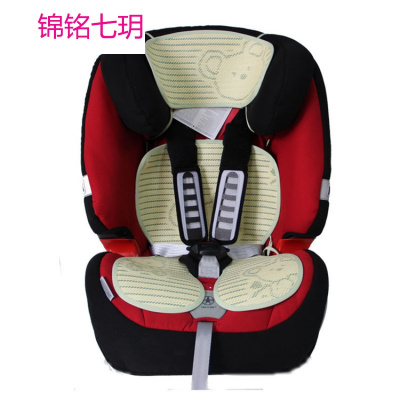 锦铭七玥亚麻竹炭 推车凉席 安全座椅凉席 婴儿童车推车席 可