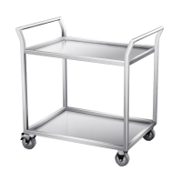 钰春鹏 不锈钢(双层款)置物架带轮移动款收碗车 950*500*950mm /1个