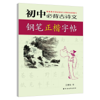 音像初中必背古诗文钢笔正楷字帖王惠松